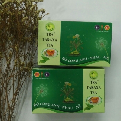 combo Trà Taraxa TEA loại lớn chính hãng (Bồ công anh nhàu mè, 2 Hộp, hỗ trợ xương khớp thải độc cơ thể)