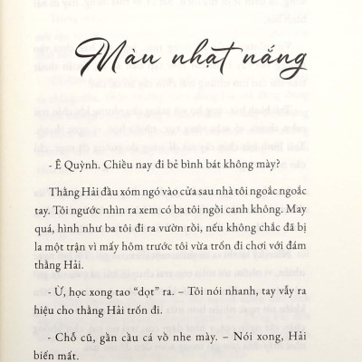 Màu Nhạt Nắng