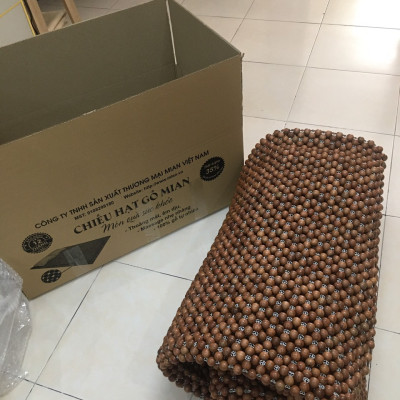 Chiếu Hạt Gỗ Hương Mộc Hạt 1.8cm - Chiếu gỗ Mian ( video , hình thật )