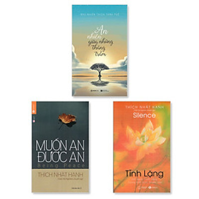 Combo: Muốn an được an + An nhiên giữa những thăng trầm + Tĩnh lặng
