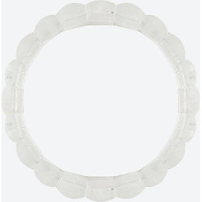 Vòng tay thạch anh ưu linh trắng bản vuông Ngọc Quý Gemstones