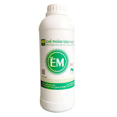 Combo Chế phẩm EM gốc và Chế phẩm vi sinh Trichoderma TRIBAC nấm đối kháng. Ủ phân cá, rác bã hữu cơ hoai mục nhanh không mùi hôi. Ngăn chặn nấm bệnh gây thối rễ vàng lá. HSD 2 năm