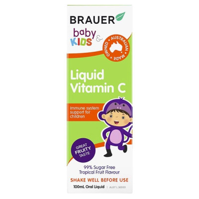 Brauer Kids Liquid Vitamin C - Bổ sung vitamin C cho trẻ từ 1 tuổi (100ml)