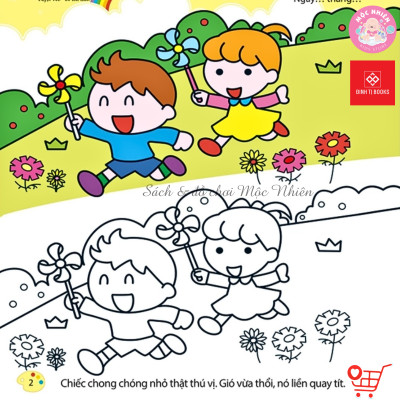 Sách Bé Tập Tô Màu - Từ Cơ Bản Đến Nâng Cao - Đinh Tị Books (Nhiều chủ đề)