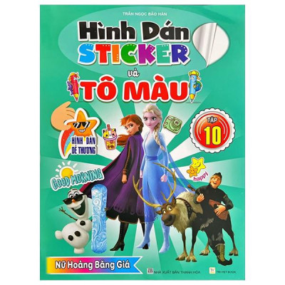 Sách - Hình Dán Sticker Và Tô Màu - Tập 10