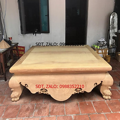 Sập Nằm Gỗ Gụ Dạ Cá Trơn Cỡ Đại Gỗ Gụ Nam Phi