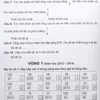 Bồi Dưỡng Học Sinh Giỏi Qua Các Vòng Thi Toán Lớp 5 - Tập 1 (Tái Bản 2021)