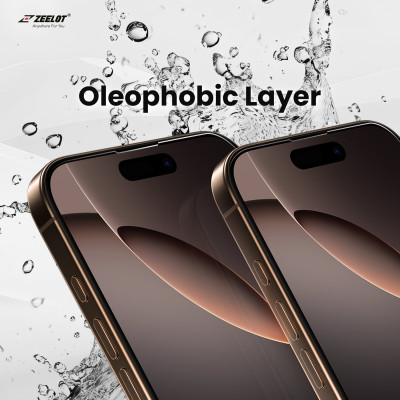Miếng Dán Kính Cường Lực Trong Suốt Dành Cho iPhone 16 Pro Max/ 16 Pro/ 16 Plus/ 16, ZEELOT SOLIDsleek 2.5D RETINA CLEAR_ Hàng chính hãng