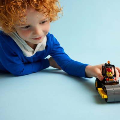 Đồ Chơi Lắp Ráp Xe Lu Công Trình - Construction Steamroller - Lego City 60401 (78 Mảnh Ghép)