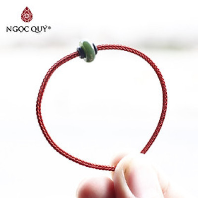 Vòng tay đồng điếu ngọc bích mệnh hỏa, thổ - Ngọc Quý Gemstones