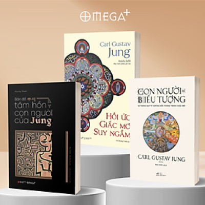 Bộ Sách Kinh Điển Khai Phá Nội Tâm Cùng Carl Jung: Con Người Và Biểu Tượng (Bìa Cứng) - Nhã Nam + Bản Đồ Tâm Hồn Con Người Của Jung + Hồi Ức, Giấc Mơ, Suy Ngẫm - Omega Plus