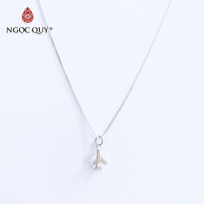 Dây chuyền bạc mặt máy bay - Ngọc Quý Gemstones