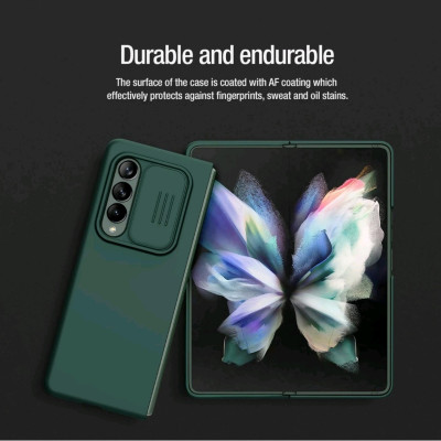 ỐP LƯNG SAMSUNG GALAXY Z FOLD 5 5G NILLKIN CAMSHIELD SILKY SILICON BẢO VỆ CAMERA - Hàng CHÍNH HÃNG