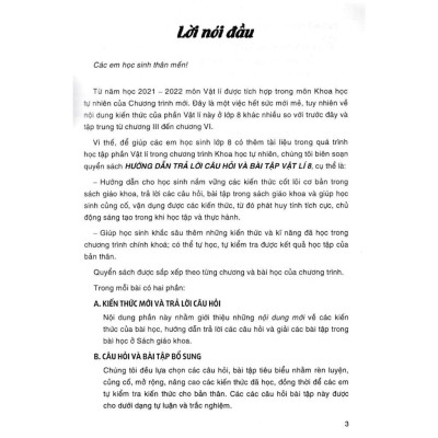 Sách - Hướng Dẫn Trả Lời Câu Hỏi Và Bài Tập Vật Lí Lớp 8 - Khoa Học Tự Nhiên - Bám Sát SGK Kết Nối Tri Thức Với Cuộc Sống - Hồng Ân