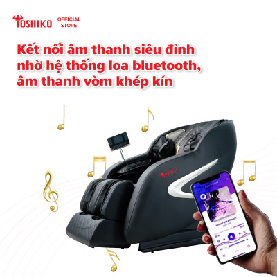 Ghế Massage Toàn Thân điều khiển giọng nói Đa Năng Toshiko T16 - Ghế Matxa Trị Liệu Toàn Thân Cao Cấp công nghệ AI với chức năng tự động mát xa đa năng, sở hữu hệ thống mát xa nhiệt hồng ngoại chuyên biệt, Máy Massage Toàn Thân