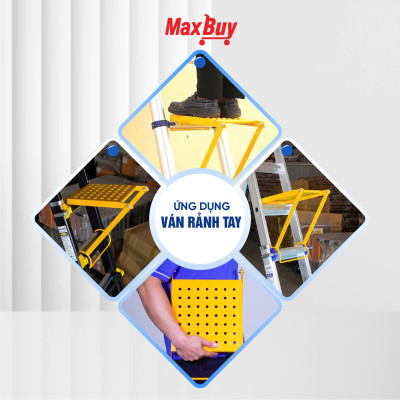 Ván thang rảnh tay Nikawa, Bậc thang cơ động đa năng, gấp/rút linh hoạt, dùng cho thang gấp, thang rút, thang đa năng – Hàng chính hãng 