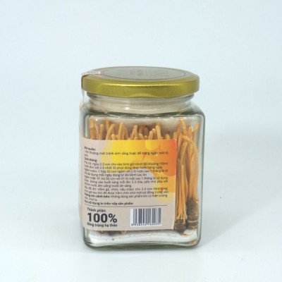 Đông trùng hạ thảo KOVI ký chủ nhộng tằm nguyên con cao cấp | 50 con | Đẹp đẳng cấp sang trọng