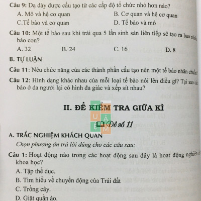 Sách - Đề kiểm tra Khoa học tự nhiên 6 (Kết nối tri thức với cuộc sống)