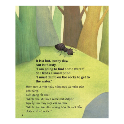 Học Tiếng Anh Cùng Truyện Ngụ Ngôn Aesop - Kiến Và Bồ Câu - The Ant And The Dove