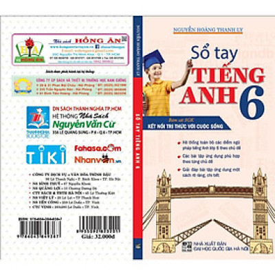 Sách - Sổ Tay Tiếng Anh Lớp 6 - Bám Sát SGK Kết Nối Tri Thức Với Cuộc Sống - Hồng Ân