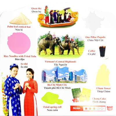 Rèn Luyện Phát Triển Trí Óc Cho Trẻ - Bóc Dán Hình Thông Minh IQ - CQ - CQ (2-6 Tuổi) Khám Phá Thế Giới Châu Á