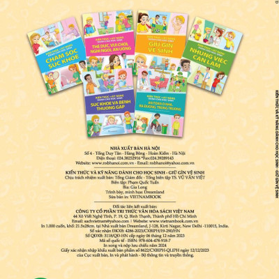 Combo 2 Quyển Kiến Thức Và Kỹ Năng Dành Cho Học Sinh: Giữ Gìn Vệ Sinh + An Toàn Ở Nhà, Ra Đường, Trong Trường