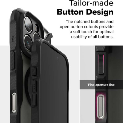 Ốp lưng cho iPhone 16 Pro Max / 16 Pro RINGKE Fusion X Magnetic - Hàng Chính Hãng