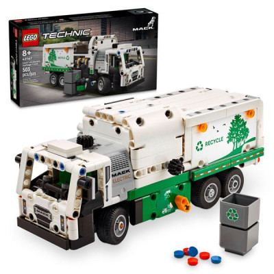 Đồ Chơi Lắp Ráp Xe Tải Rác Điện Mack LR - Mack LR Electric Garbage Truck - Lego Technic 42167 (503 Mảnh Ghép)