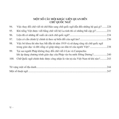 100 Câu Hỏi Về Lịch Sử Chữ Quốc Ngữ