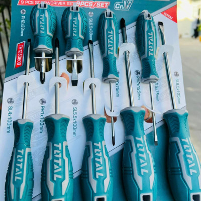 BỘ 9 TUA VÍT TOTAL THT250609 - HÀNG CHÍNH HÃNG