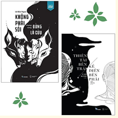 Combo 2Q Sách Tư Duy _ Kĩ Năng Sống:  Không Phải Sói Nhưng Cũng Đừng Là Cừu _ Saigon Books + Thiên Tài Bên Trái, Kẻ Điên Bên Phải _ Sky Books
