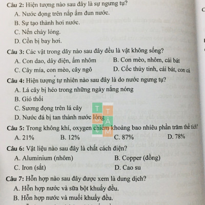 Sách - Đề kiểm tra Khoa học tự nhiên 6 (Kết nối tri thức với cuộc sống)