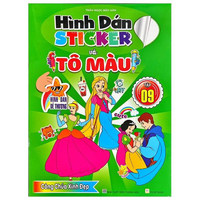 Sách - Hình Dán Sticker Và Tô Màu - Tập 9