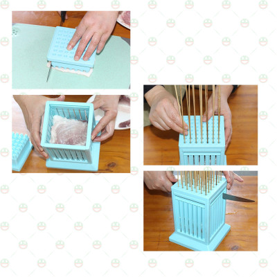 [Bữa Tiệc Vui] Bộ Làm Thịt Nướng Xiên Que KhoNCC Hàng Chính Hãng - Dụng Cụ Bếp Tạo 49 Xâu Xiên - Phù Hợp Buổi Cuối Tuần Party - KDHS-8212-49XQ