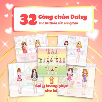 Sách thời trang Công chúa - Sách bóc dán sticker cho bé gái