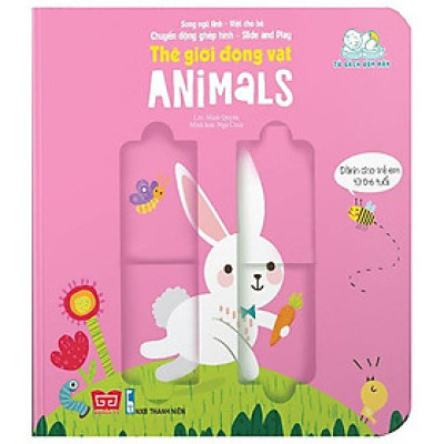 Chuyển Động Ghép Hình - Slide And Play - Thế Giới Động Vật - Animals (Tái Bản 2023)