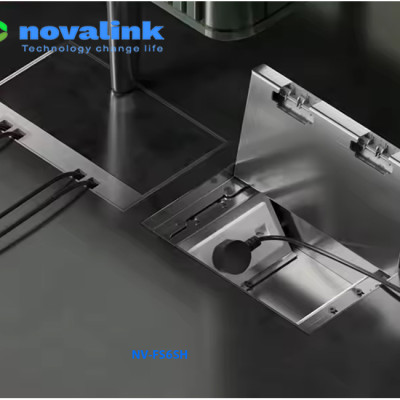 Hộp điện âm sàn Novalink NV-FS6SH chất liệu thép không gỉ, hỗ trợ 4-6 modules - Hàng nhập khẩu chính hãng