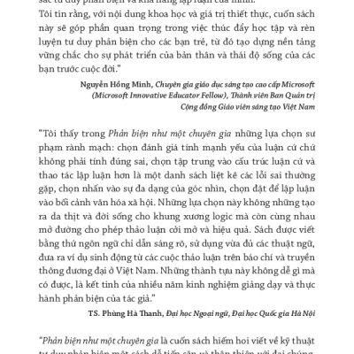 Phản Biện Như Một Chuyên Gia - Lập Luận Sắc Bén Và Tư Duy Hiệu Quả