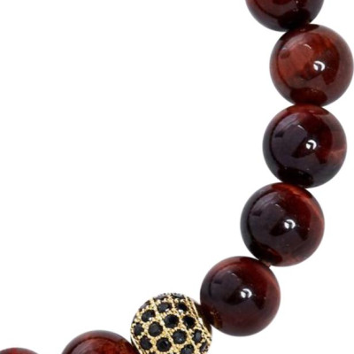 Vòng Đá Mắt Hổ Đỏ 8mm Ngọc Quý Gemstones w6