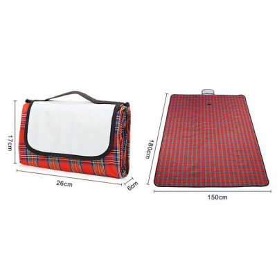 Tấm Trải Du Lịch Cách Nhiệt Chống Thấm Nước Thảm Dã Ngoại Gấp Gọn Nhẹ 150 x 180cm - Du Lịch Đi Biển, Bạt Trải Lót Sàn Picnic Thể Thao Dã Ngoại Cắm Trại Thiết Kế Tiện Lợi Cao Cấp Mang Đi