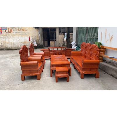 Bàn Ghế Khổng Minh Gia Cát Lượng Gỗ Hương Đá