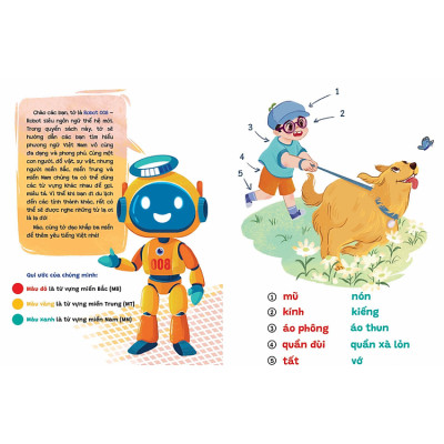 Phương Ngữ Việt Nam - Từ Vựng Phong Phú Cho Bé