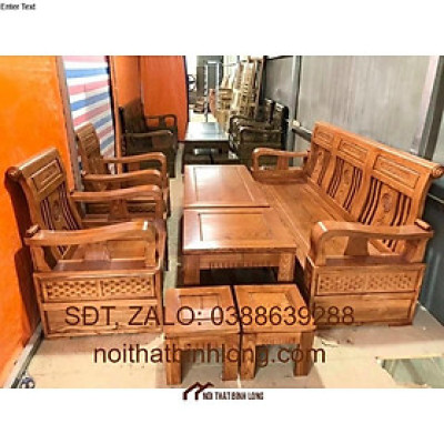 Bộ ghế sofa gỗ sồi