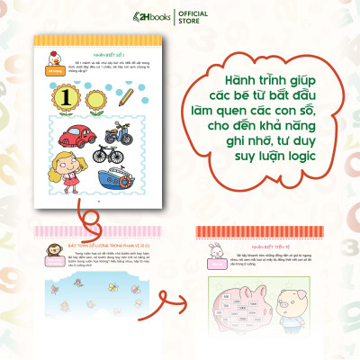 Sách toán cho bé, Phát triển tiềm năng toán học cho trẻ - Toán  học cho trẻ mẫu giáo - Lớp chồi 1 (Tái Bản 2021)- 2HBookss