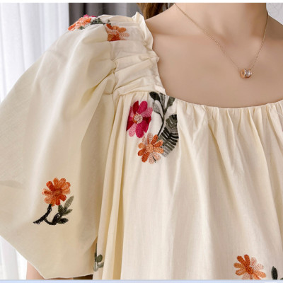 ĐẦM BẦU VÁY BẦU CÔNG SỞ CỔ VUÔNG DÁNG SUÔNG