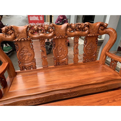 Bộ bàn ghế minh quốc đào gỗ hương đá