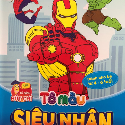 Tô màu siêu nhân tập 1,2,3,4 - bộ 4 cuốn