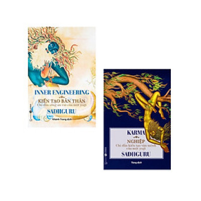 Combo Inner Engineering - Kiến Tạo Bản Thân: Chỉ Dẫn Sống An Vui Của Một Yogi + Karma - Nghiệp: Chỉ Dẫn Kiến Tạo Vận Mệnh Của Một Yogi (Bộ 2 Cuốn) _THA