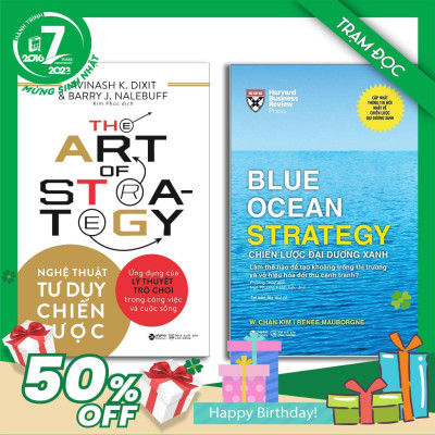 Trạm Đọc | Bộ Sách: Nghệ thuật tư duy chiến lược + Chiến Lược Đại Dương Xanh