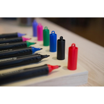 Hộp 10 Bút lông dầu STABILO Cappi MarkerPen (MK169/10) - tím